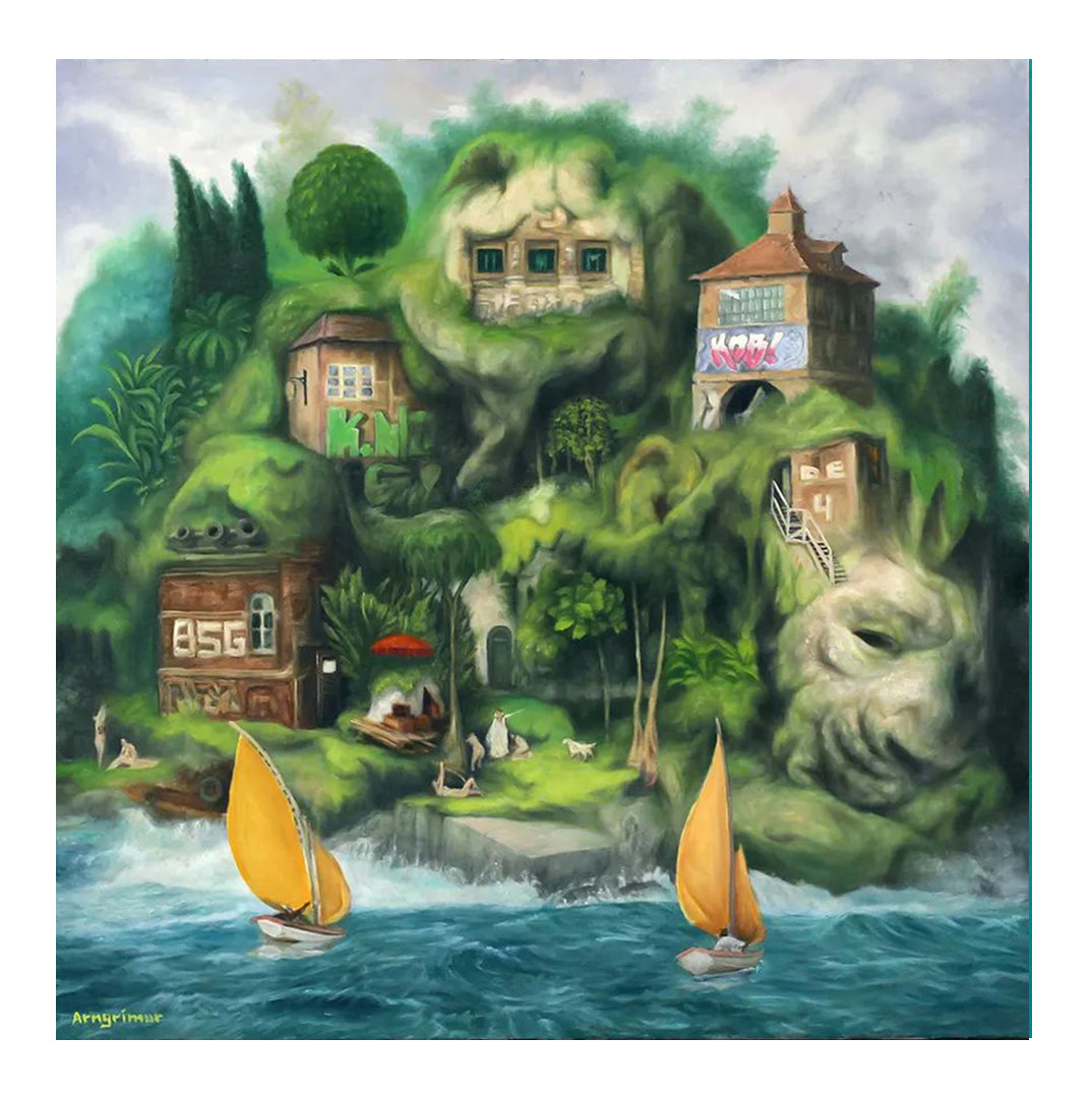 Lyngbakur Prent, 50x50 sm