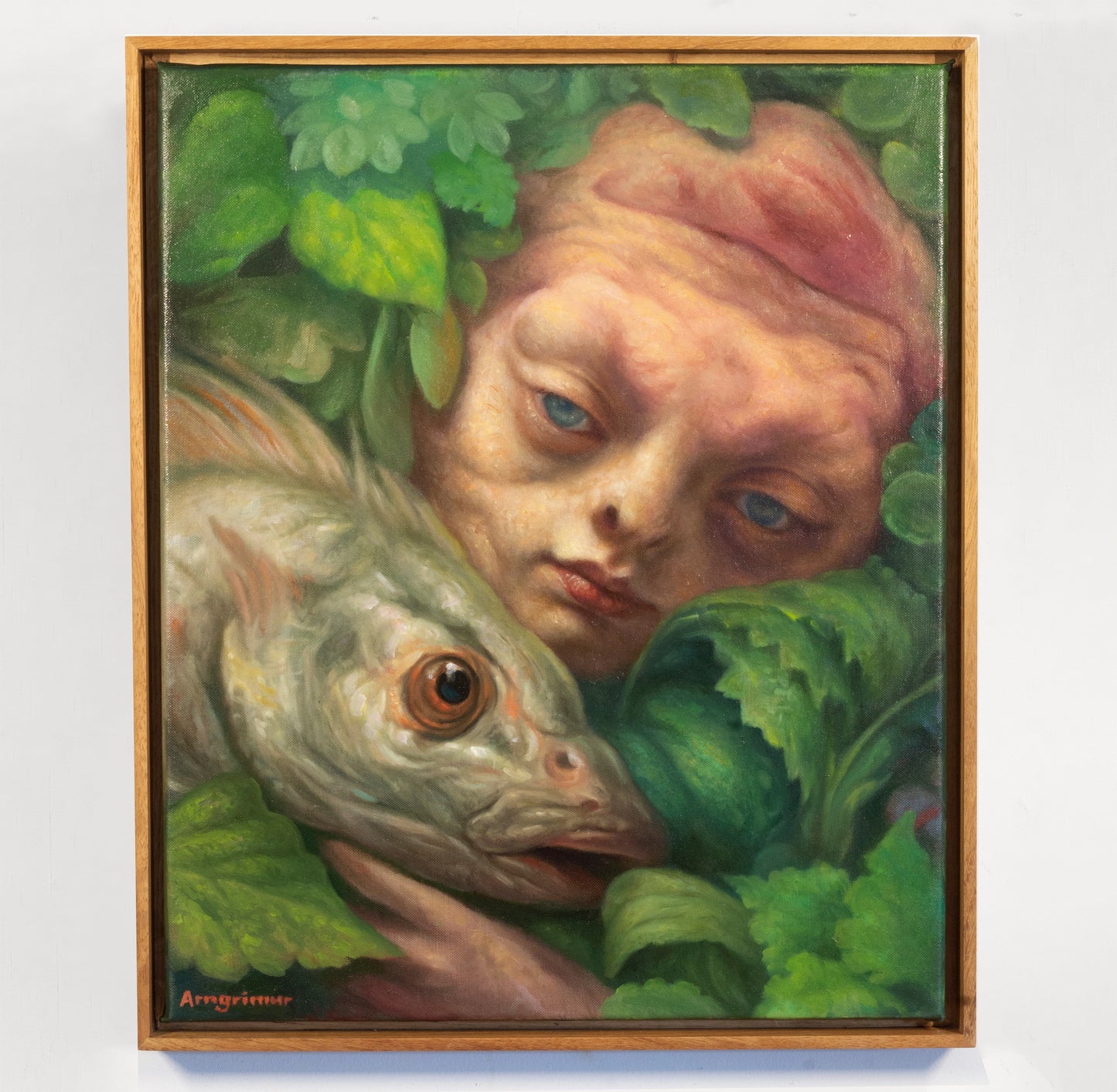 Dvergálfur með fisk