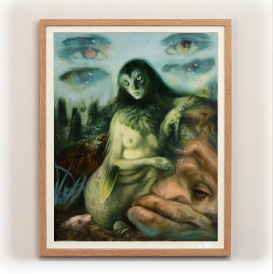 Hafgúa og Rauðhöfði - prentmynd 40x50sm