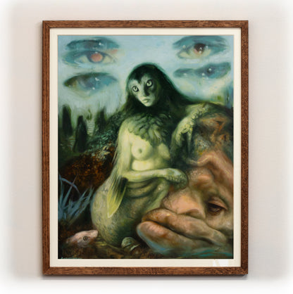 Hafgúa og Rauðhöfði - prentmynd 40x50sm