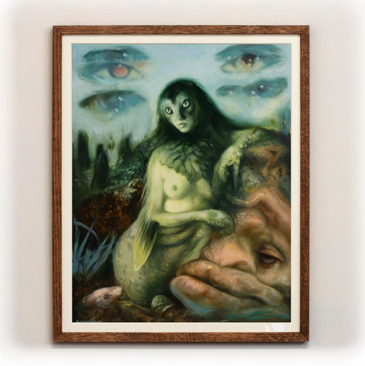 Hafgúa og Rauðhöfði - prentmynd 40x50sm