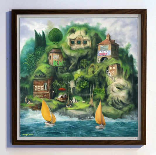 Lyngbakur Prent, 50x50 sm