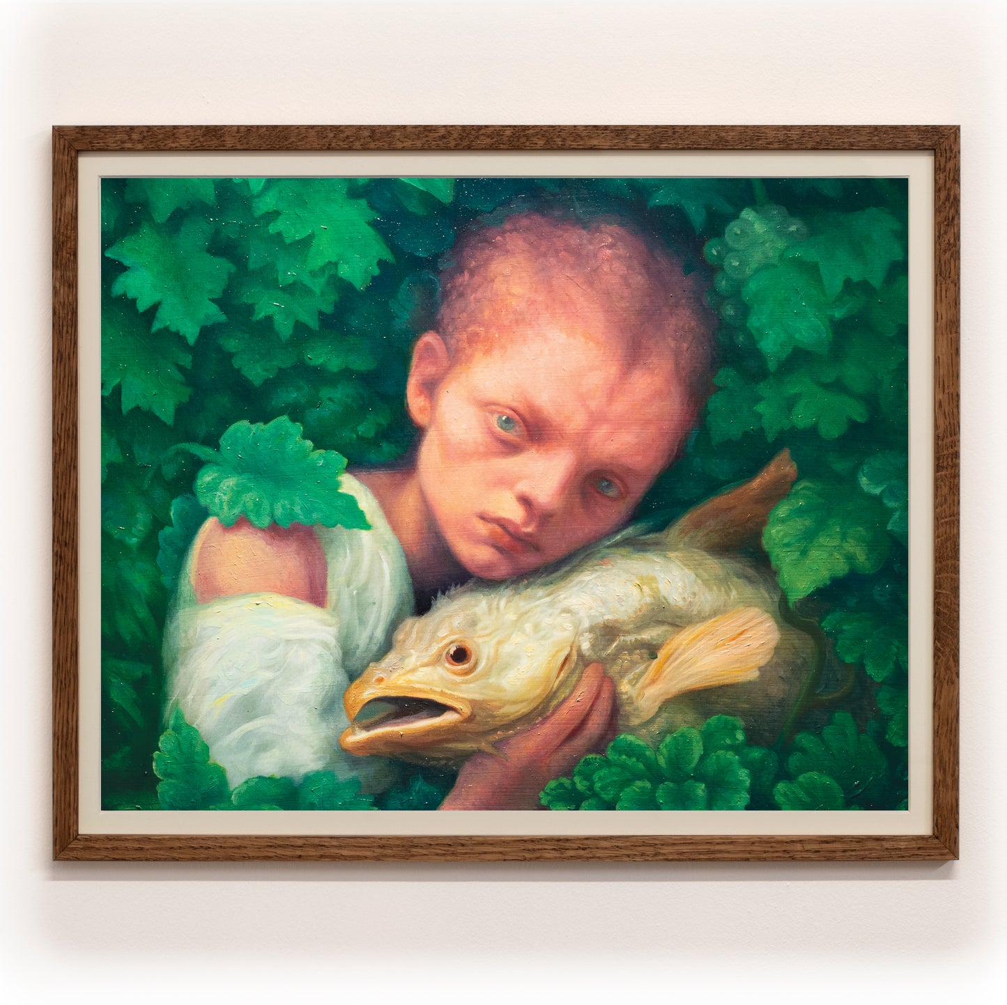 Drengur með Loðsilung - Prent