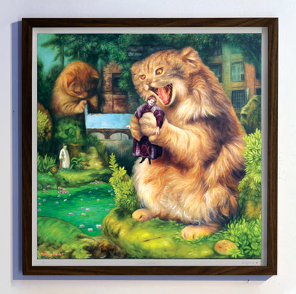 Urðarköttur Prent 50x50 sm